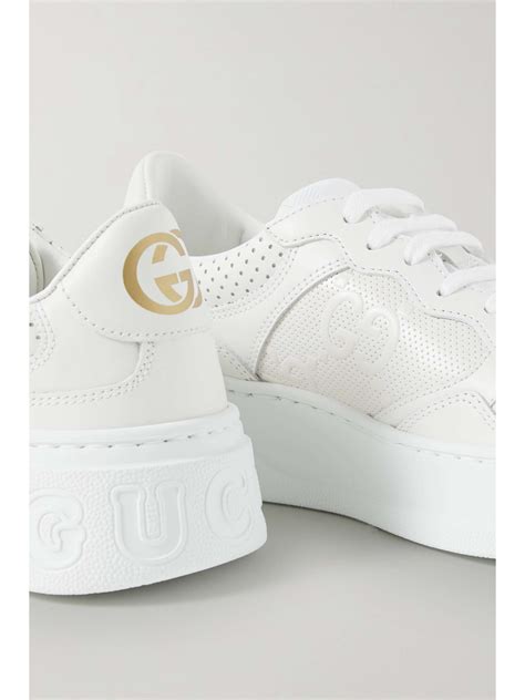 Gucci chunky b perforated sneakers